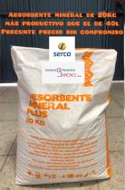 ABSOAL , ABSORBENTE SEPIOLITA - ABSORBENTE 20KG MINERAL PLUS